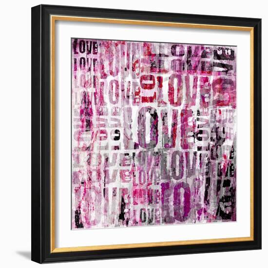 Grunge Love Square-Roseanne Jones-Framed Giclee Print