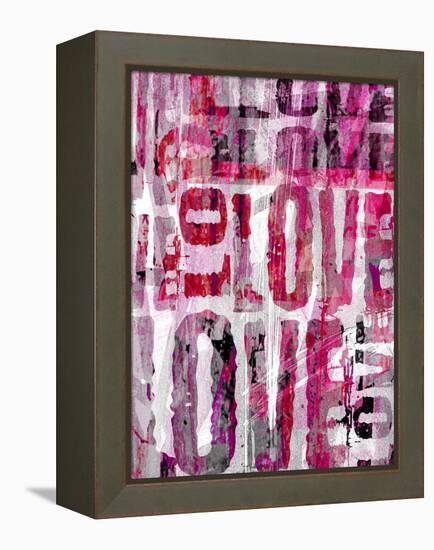 Grunge Love-Roseanne Jones-Framed Premier Image Canvas