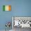 Grunge Officall Flag Of The Irish Tricolor, Republic Of Ireland-Speedfighter-Art Print displayed on a wall