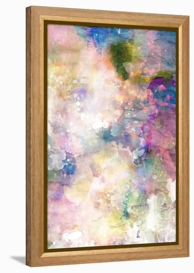 Grunge Painting Background, Colorful Illustration-run4it-Framed Stretched Canvas