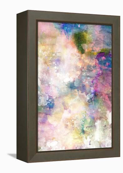 Grunge Painting Background, Colorful Illustration-run4it-Framed Stretched Canvas