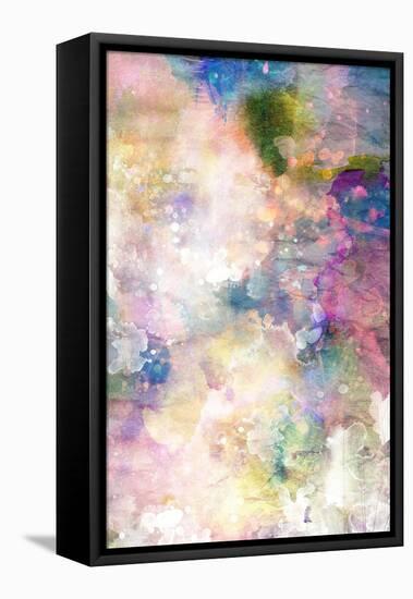 Grunge Painting Background, Colorful Illustration-run4it-Framed Stretched Canvas