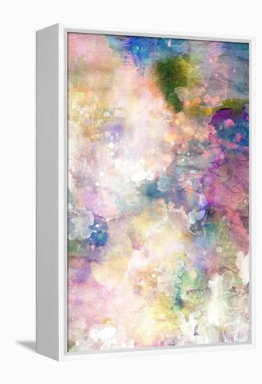 Grunge Painting Background, Colorful Illustration-run4it-Framed Stretched Canvas