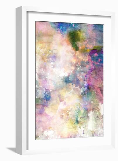 Grunge Painting Background, Colorful Illustration-run4it-Framed Art Print