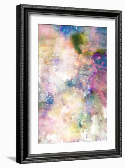 Grunge Painting Background, Colorful Illustration-run4it-Framed Art Print