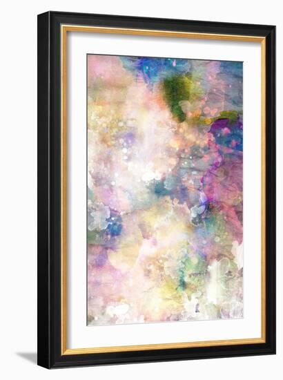 Grunge Painting Background, Colorful Illustration-run4it-Framed Art Print