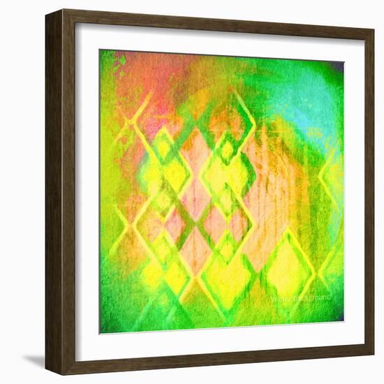 Grunge Retro Vintage Paper Texture, Vector Background-LeksusTuss-Framed Premium Giclee Print