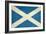 Grunge Scottish Flag Illustration, Isolated On White Background-Speedfighter-Framed Art Print
