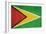 Grunge Sovereign State Flag Of Country Of Guyana In Official Colors-Speedfighter-Framed Art Print