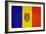 Grunge Sovereign State Flag Of Country Of Moldova In Official Colors-Speedfighter-Framed Art Print