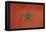 Grunge Sovereign State Flag Of Country Of Morocco In Official Colors-Speedfighter-Framed Stretched Canvas