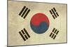 Grunge Sovereign State Flag Of Country Of South Korea In Official Colors-Speedfighter-Mounted Art Print