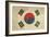 Grunge Sovereign State Flag Of Country Of South Korea In Official Colors-Speedfighter-Framed Art Print