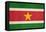 Grunge Sovereign State Flag Of Country Of Suriname In Official Colors-Speedfighter-Framed Stretched Canvas