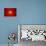Grunge Vietnam Flag-darrenwhi-Art Print displayed on a wall