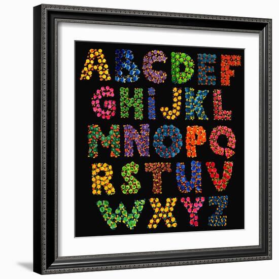 Grungy Abc-drakonova-Framed Art Print