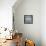 Grungy Distressed Stone Wall and Floor with Large Cracks-landio-Framed Stretched Canvas displayed on a wall