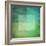 Grungy Watercolor-Like Graphic Abstract Background. Green-landio-Framed Art Print