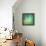 Grungy Watercolor-Like Graphic Abstract Background. Green-landio-Framed Stretched Canvas displayed on a wall