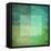 Grungy Watercolor-Like Graphic Abstract Background. Green-landio-Framed Stretched Canvas