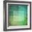 Grungy Watercolor-Like Graphic Abstract Background. Green-landio-Framed Art Print