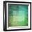 Grungy Watercolor-Like Graphic Abstract Background. Green-landio-Framed Art Print