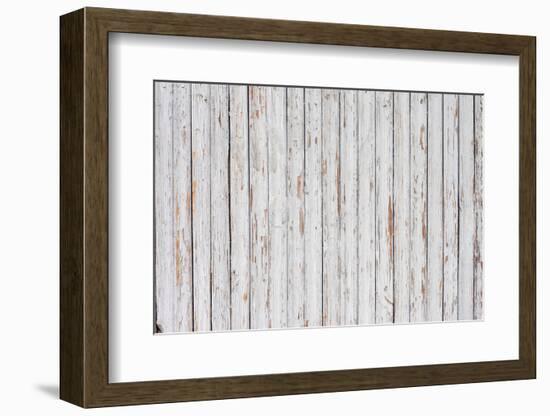 Grungy White Background of Natural Wood-H2Oshka-Framed Photographic Print