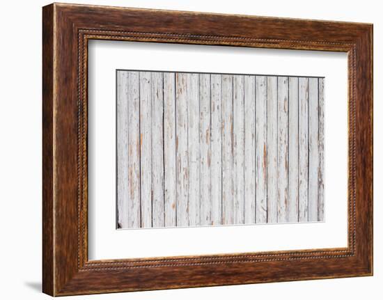 Grungy White Background of Natural Wood-H2Oshka-Framed Photographic Print