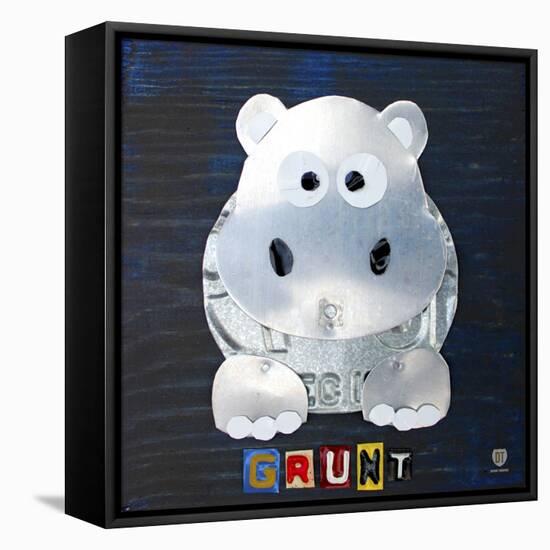 Grunt The Hippo-Design Turnpike-Framed Premier Image Canvas