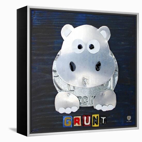 Grunt The Hippo-Design Turnpike-Framed Premier Image Canvas