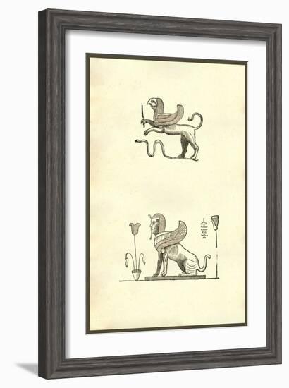 Gryphis (Griffin)-Ulisse Aldrovandi-Framed Art Print