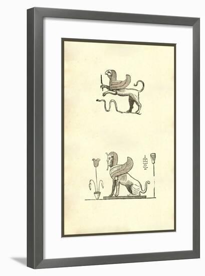 Gryphis (Griffin)-Ulisse Aldrovandi-Framed Art Print