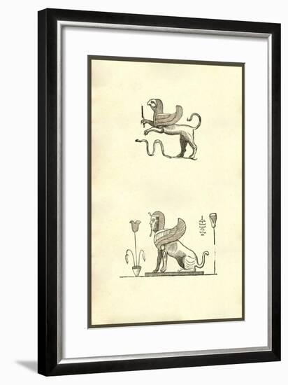 Gryphis (Griffin)-Ulisse Aldrovandi-Framed Art Print