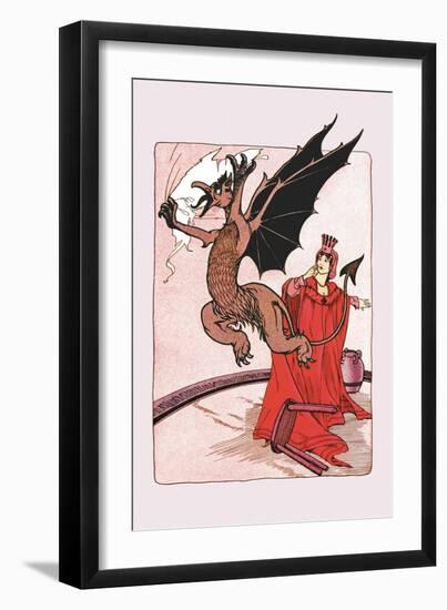 Gryphon and Ozma-John R. Neill-Framed Art Print