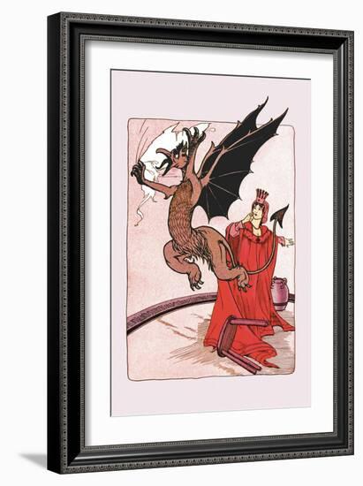 Gryphon and Ozma-John R. Neill-Framed Art Print