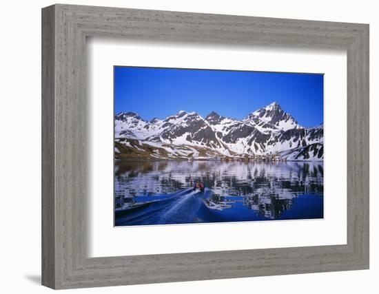 Grytviken Whaling Station, King Edward Cove, South Georgia, South Atlantic, Polar Regions-Geoff Renner-Framed Photographic Print