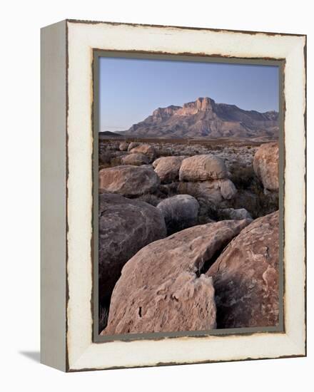 Guadalupe Peak and El Capitan at Dusk, Guadalupe Mountains National Park, Texas, USA, North America-James Hager-Framed Premier Image Canvas