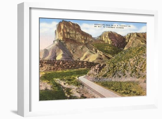 Guadalupe Peak, Carlsbad Caverns, New Mexico-null-Framed Art Print