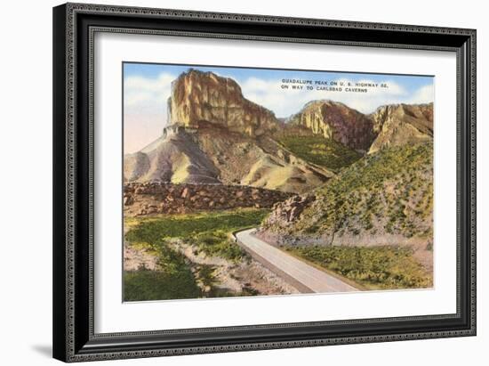 Guadalupe Peak, Carlsbad Caverns, New Mexico-null-Framed Art Print