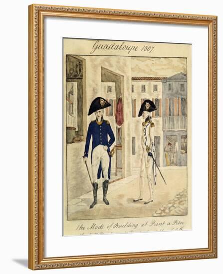 Guadeloupe, Officer of 66 Infantry Regiment, 1807-null-Framed Giclee Print