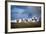 Guanacos (Lama Guanicoe) Grazing With Cuernos Del Paine Peaks In The Background-Jay Goodrich-Framed Photographic Print