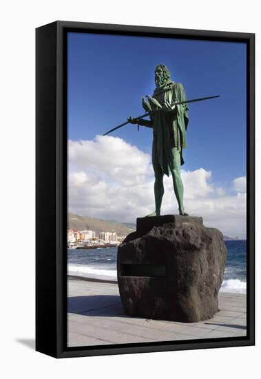 Guanche Statue, Candelaria, Tenerife, 2007-Peter Thompson-Framed Premier Image Canvas