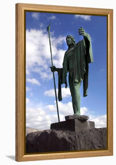 Guanche Statue, Candelaria, Tenerife, 2007-Peter Thompson-Framed Premier Image Canvas