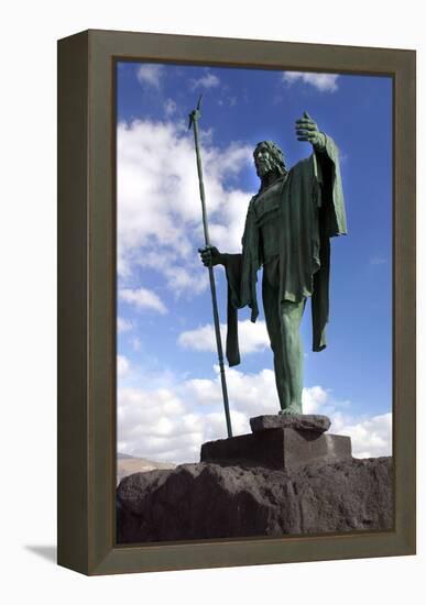 Guanche Statue, Candelaria, Tenerife, 2007-Peter Thompson-Framed Premier Image Canvas