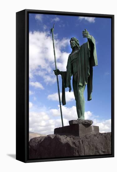 Guanche Statue, Candelaria, Tenerife, 2007-Peter Thompson-Framed Premier Image Canvas