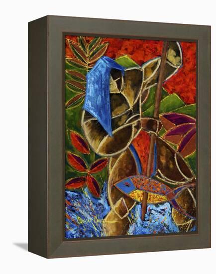 Guarani Hombre De Familia-Oscar Ortiz-Framed Premier Image Canvas