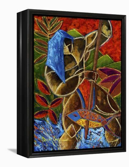 Guarani Hombre De Familia-Oscar Ortiz-Framed Premier Image Canvas