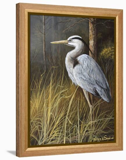 Guard at Water's Edge-Trevor V. Swanson-Framed Premier Image Canvas