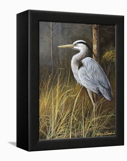 Guard at Water's Edge-Trevor V. Swanson-Framed Premier Image Canvas