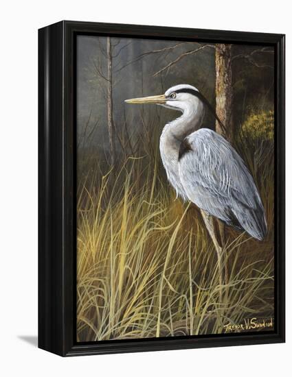 Guard at Water's Edge-Trevor V. Swanson-Framed Premier Image Canvas